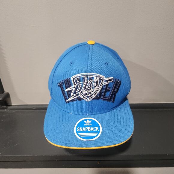 Oklahoma City Thunder Adidas NBA Basketball Snapback Hat Cap Mens OSFA - Picture 4 of 15